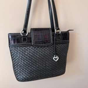 Gorgeous Brighton Black Leather Handbag